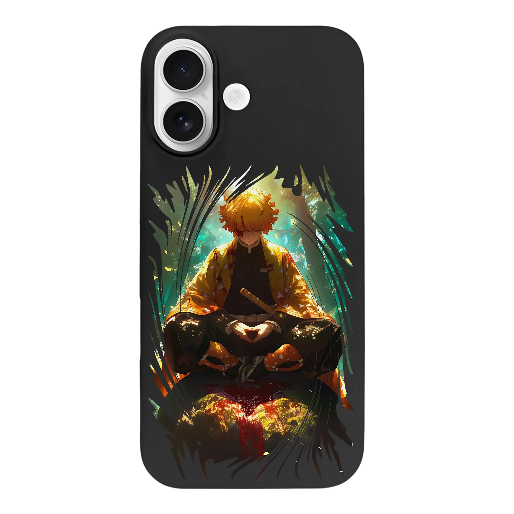 鬼滅の刃 グッズ,我妻 善逸 - iPhone 17 シリーズ シリコンケース 薄型 耐衝撃 指紋防止 ソフトタッチカバー 精密フィット 傷防止 保護ケース iPhone 17/17 Air/17 Pro/17 Pro Max 対応